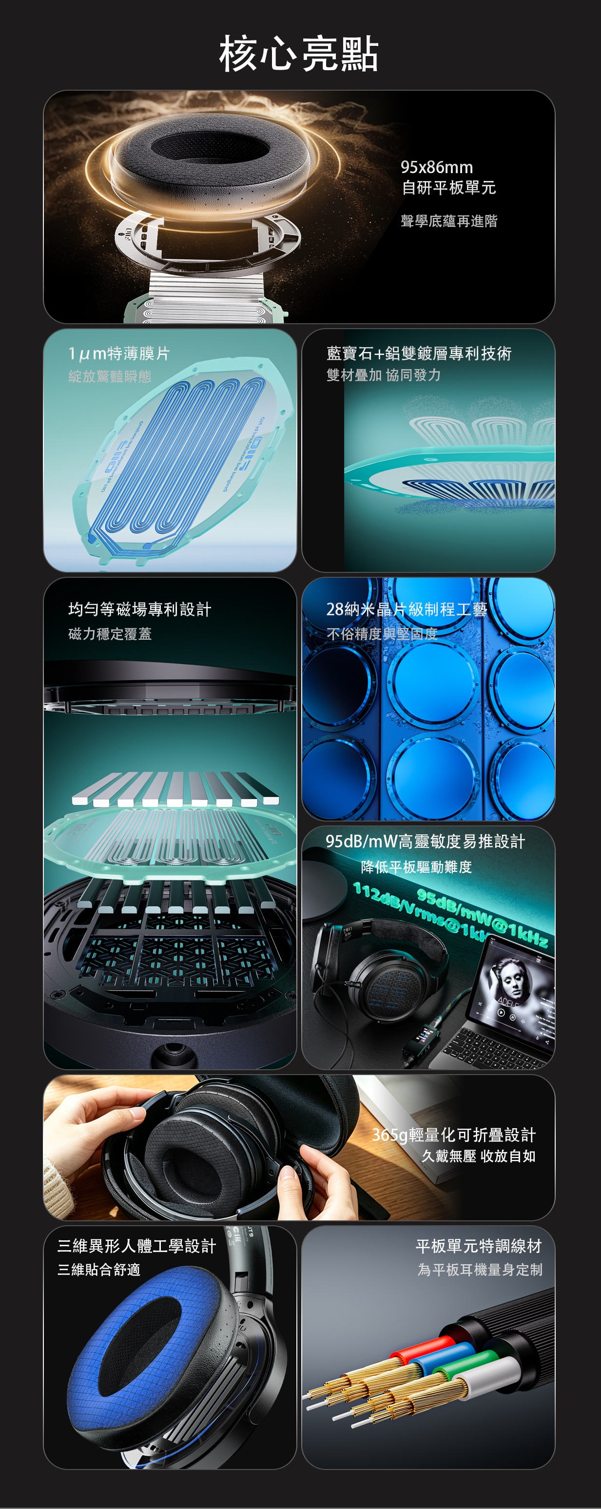 開放式平板頭戴耳機 ~ FiiO Jade Audio JT9