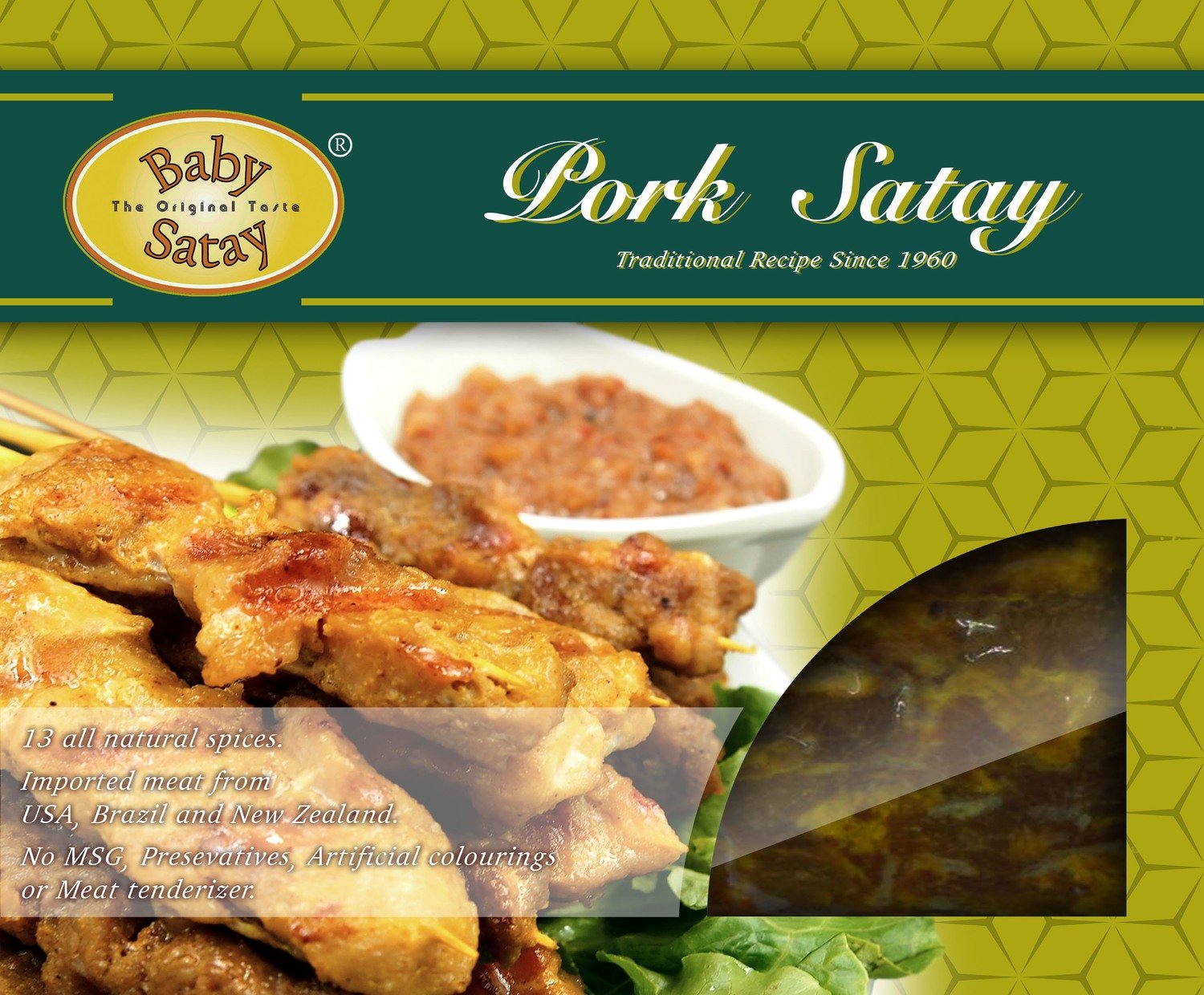 正宗星馬風味沙嗲串燒【Baby Satay 出品】︱香港工場 香港製造︱絕無防腐劑、人造色素及味精