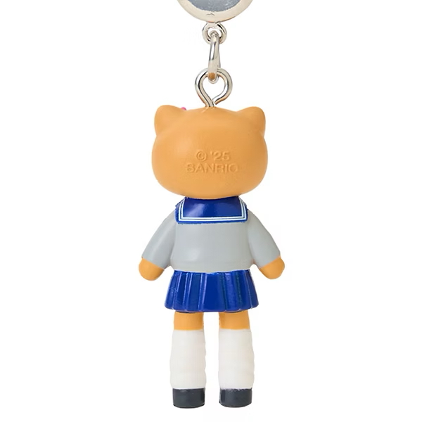   【現貨】 日本🇯🇵 sanrio hello kitty - 黑皮 校園 長腿 電話繩/ 手機吊飾