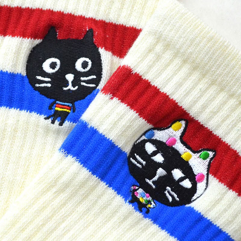 Pebbly x New England Me&Yo Stripe Sock