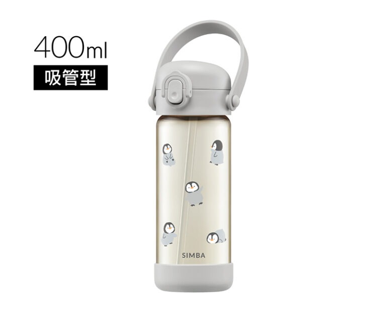SIMBA 鉑金PPSU兒童吸管水壺400ml-企鵝