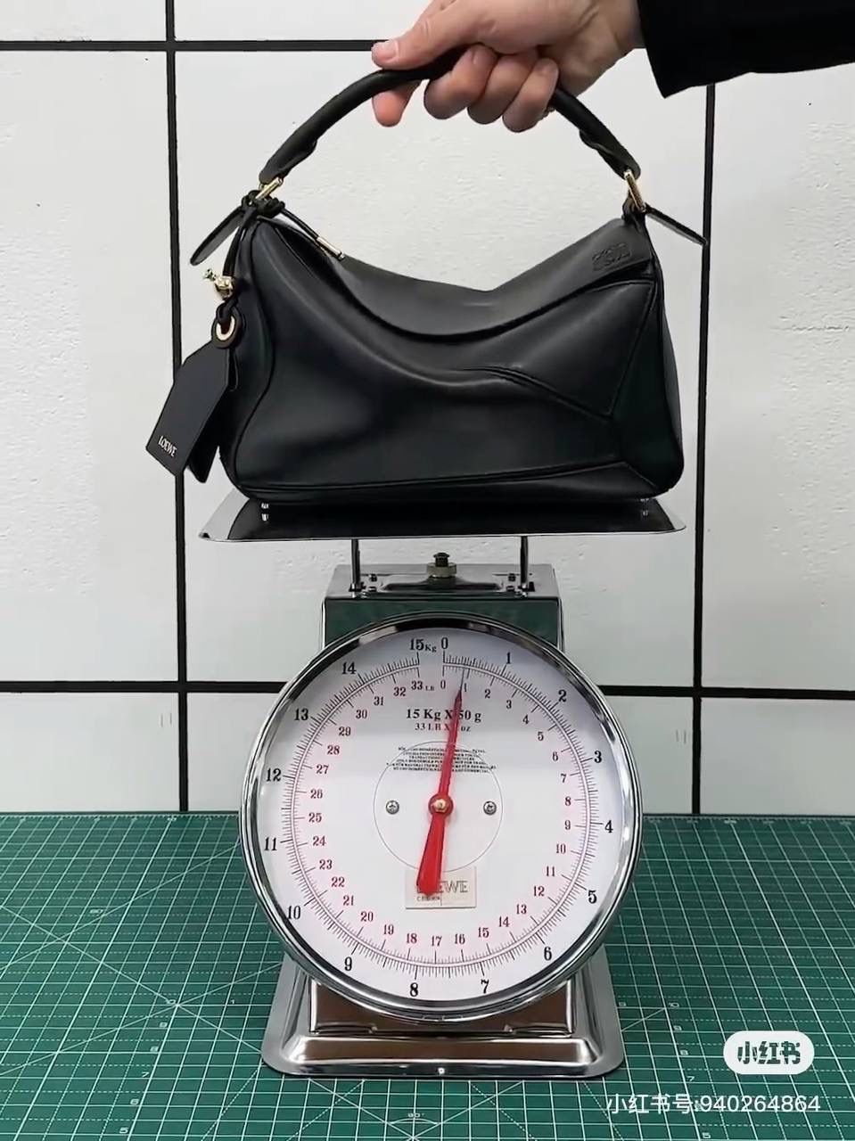 Loewe 罗意威 Puzzle 黑色皮革手提包