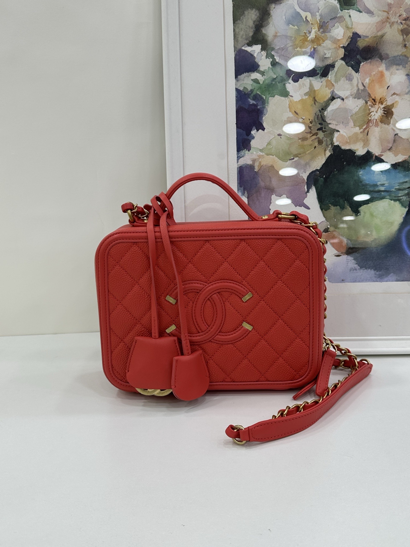 Pre-Owned CHANEL Vanity Camera Bag 