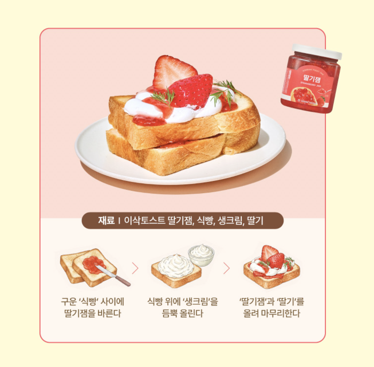 韓國 Isaac Toast 特製吐司果醬 4款任選｜奇異果 / 蜜桃 / 蘋果 / 草莓｜Fruit Jam