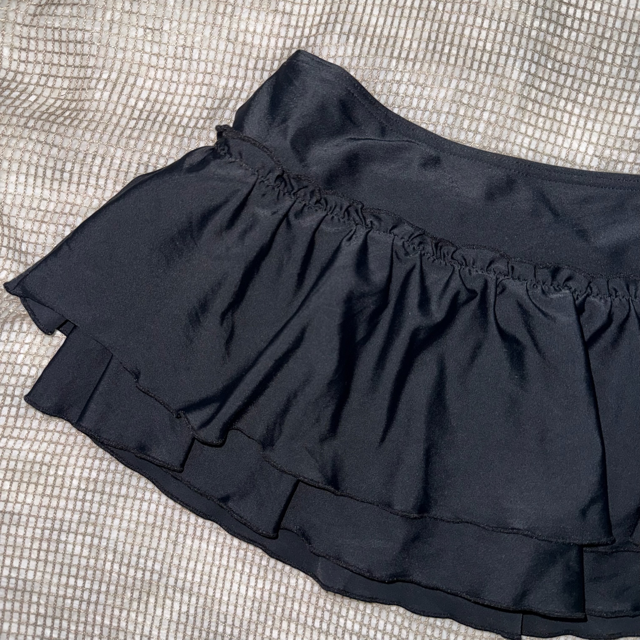 Y2K Low-Waist Layered Frill Skirt