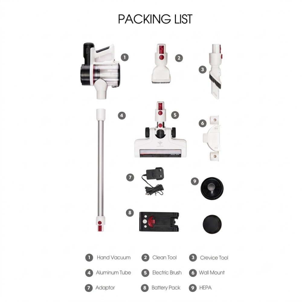 Morries 2 in 1 Cordless Stick Vacuum Cleaner MS20KPAHCV ST