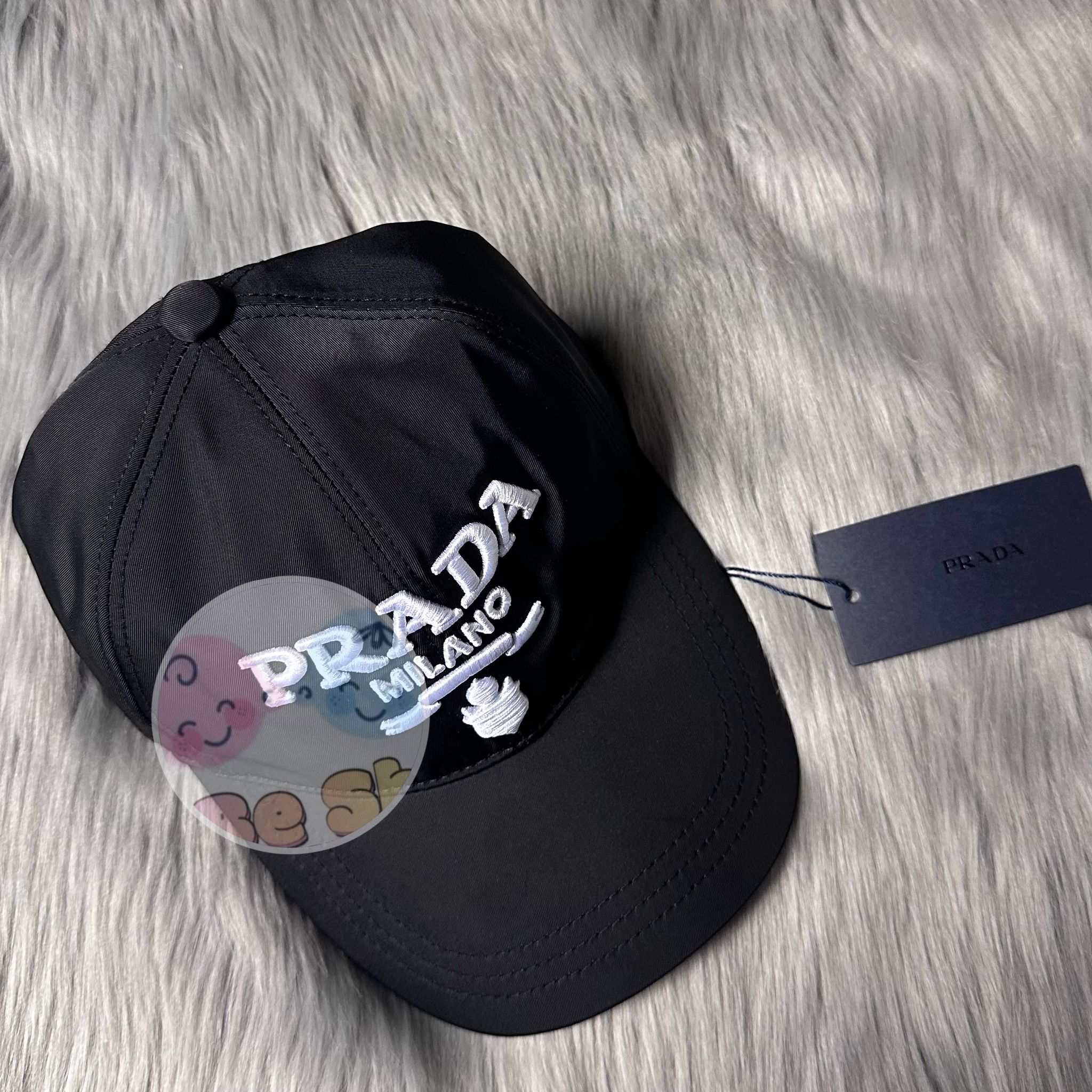 🟥BB0081🟥 Prada 刺繡尼龍棒球帽