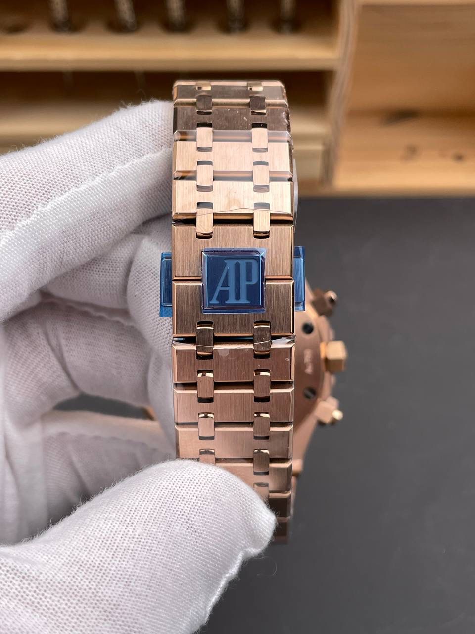 🚀皇家橡树26331OR 玫金蓝盘/41mm/7750机💯