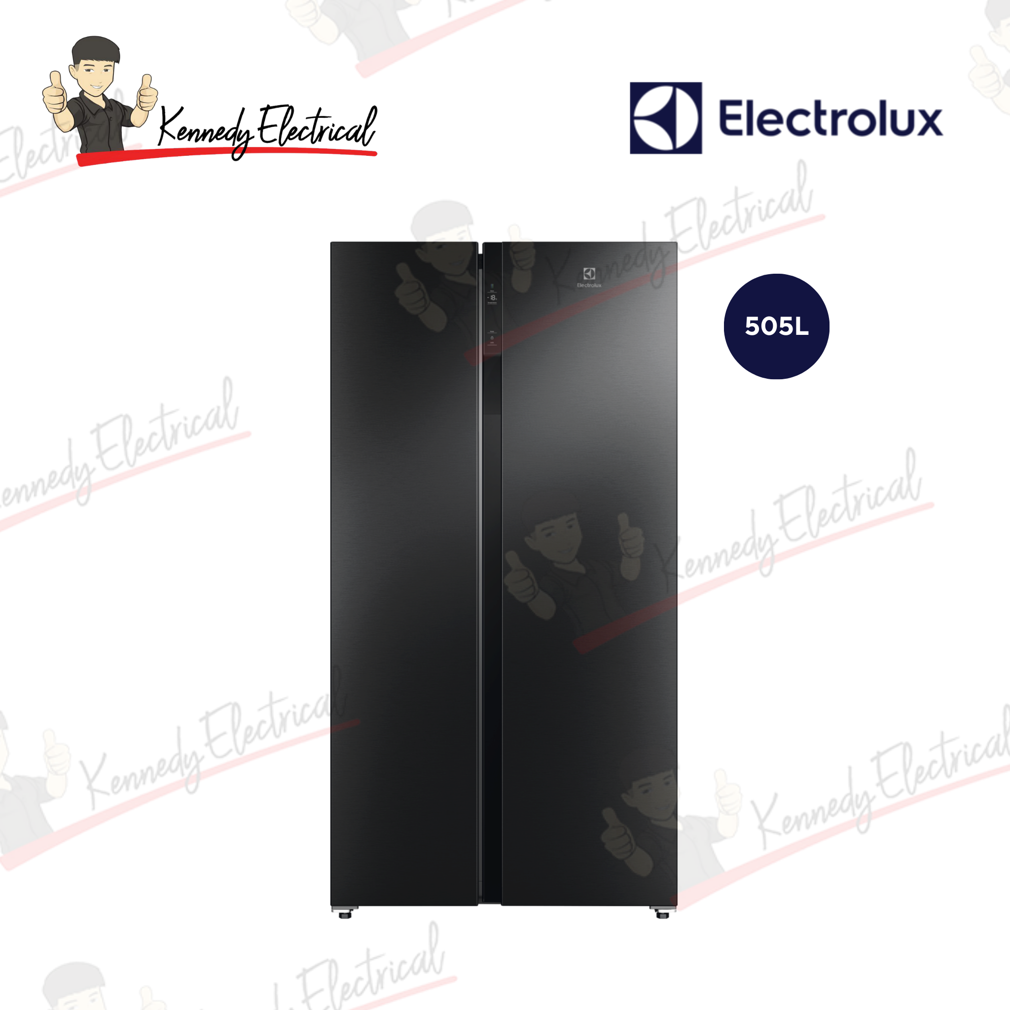 Electrolux 503L UltimateTaste 500 Side-by-Side Inverter Fridge (ESE5100B-B)