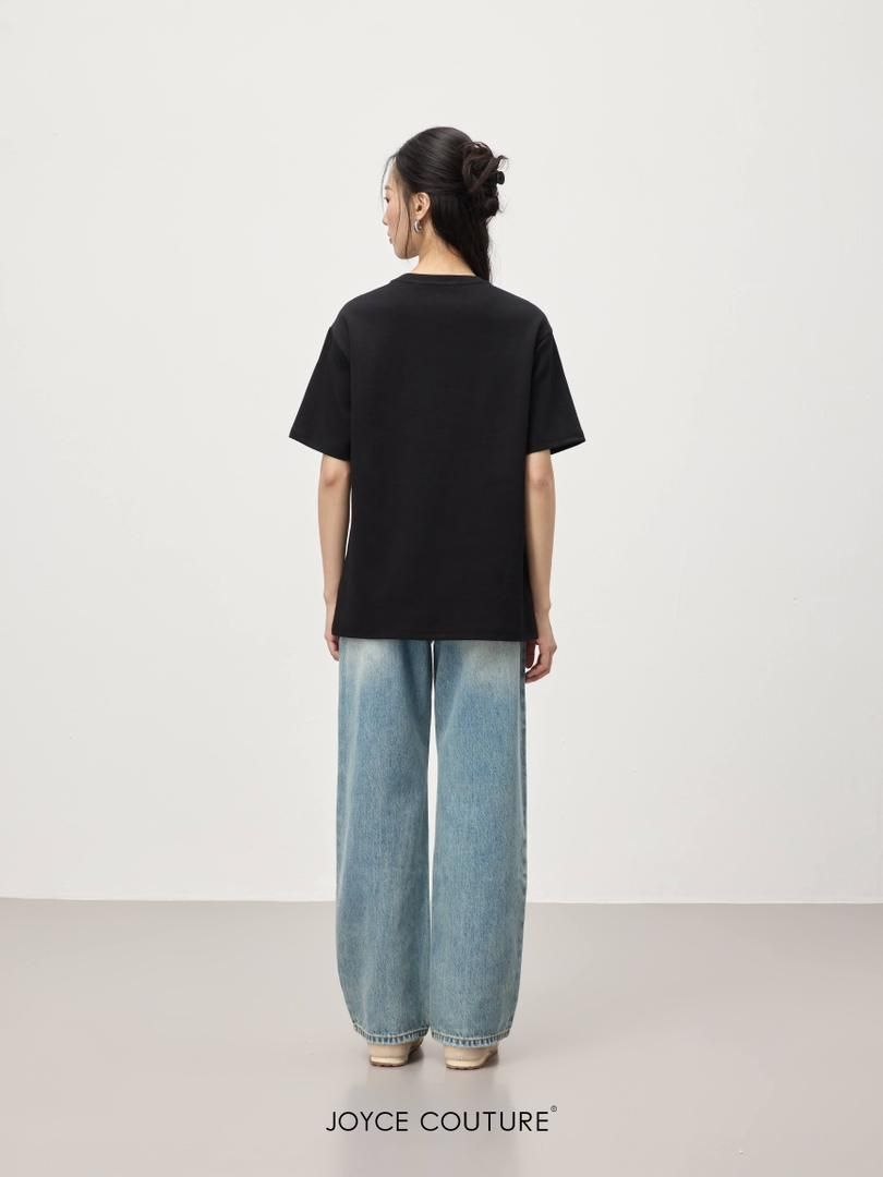 宽松绣鸭上衣 T0064