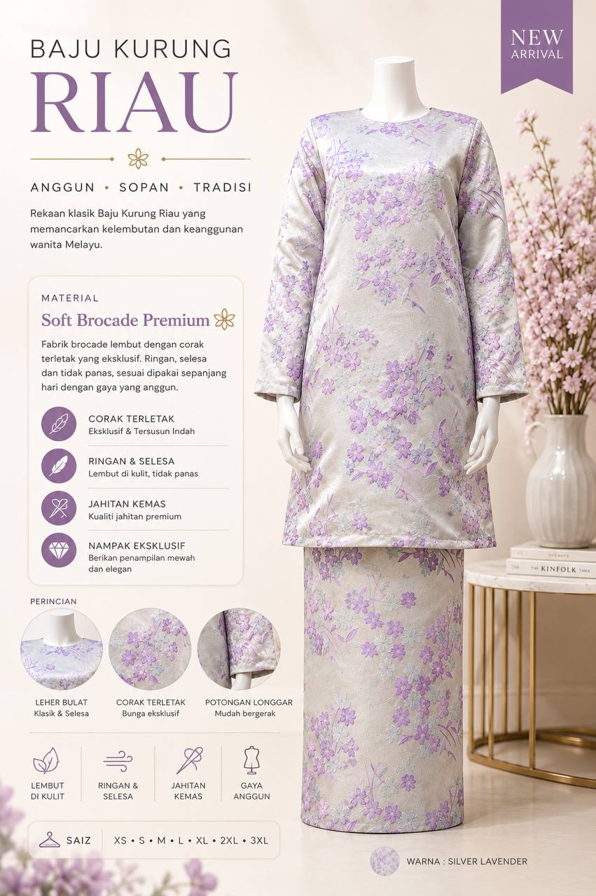 KURUNG RIAU MODEN (BROCADE)