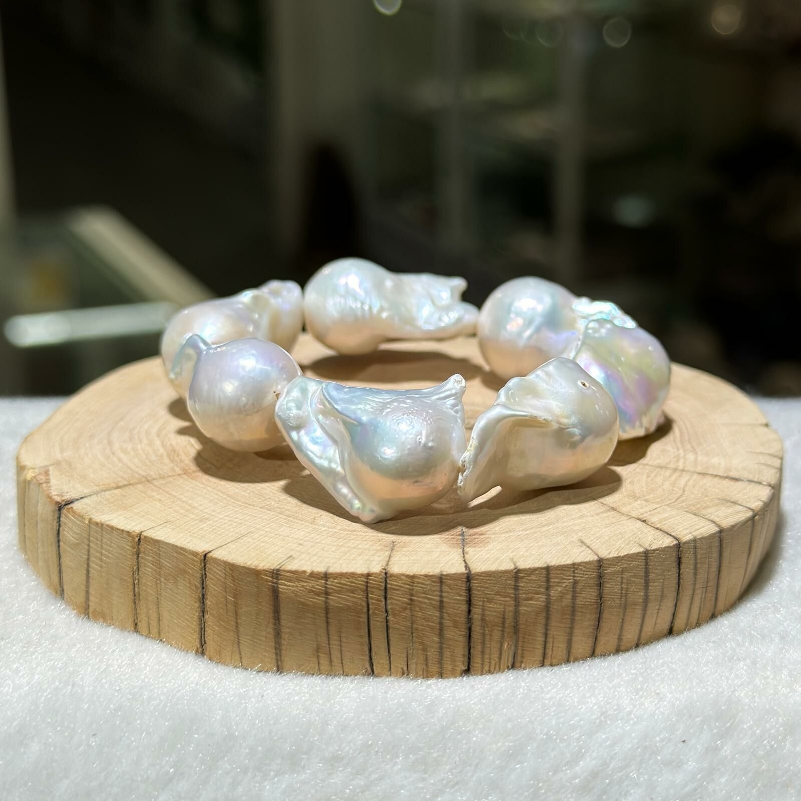 大m💫天然淡水珍珠手串 13.5 mm +/-