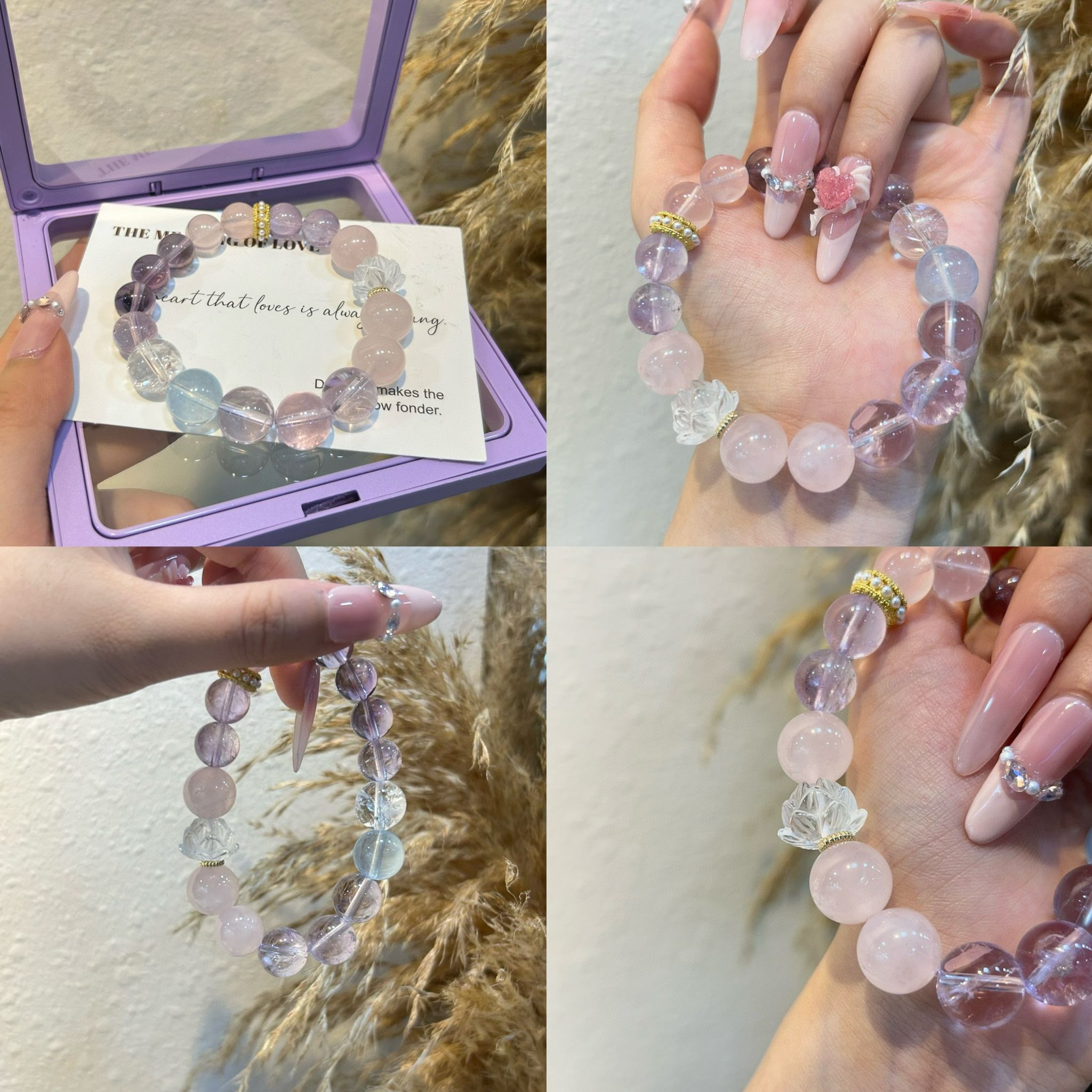 夢幻獨角獸海藍寶➕紫水➕粉晶