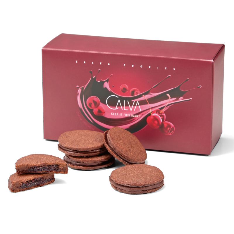 CALVA 櫻桃巧克力夾心餅乾 (5枚入)