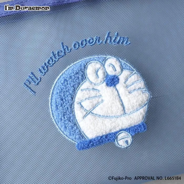 [訂購] 多啦A夢Pouch 拉鏈袋 筆袋 化妝袋 (毛絨刺繡圖案)