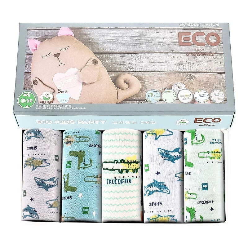 韓國純綿小童內褲 - 1盒5條 現貨