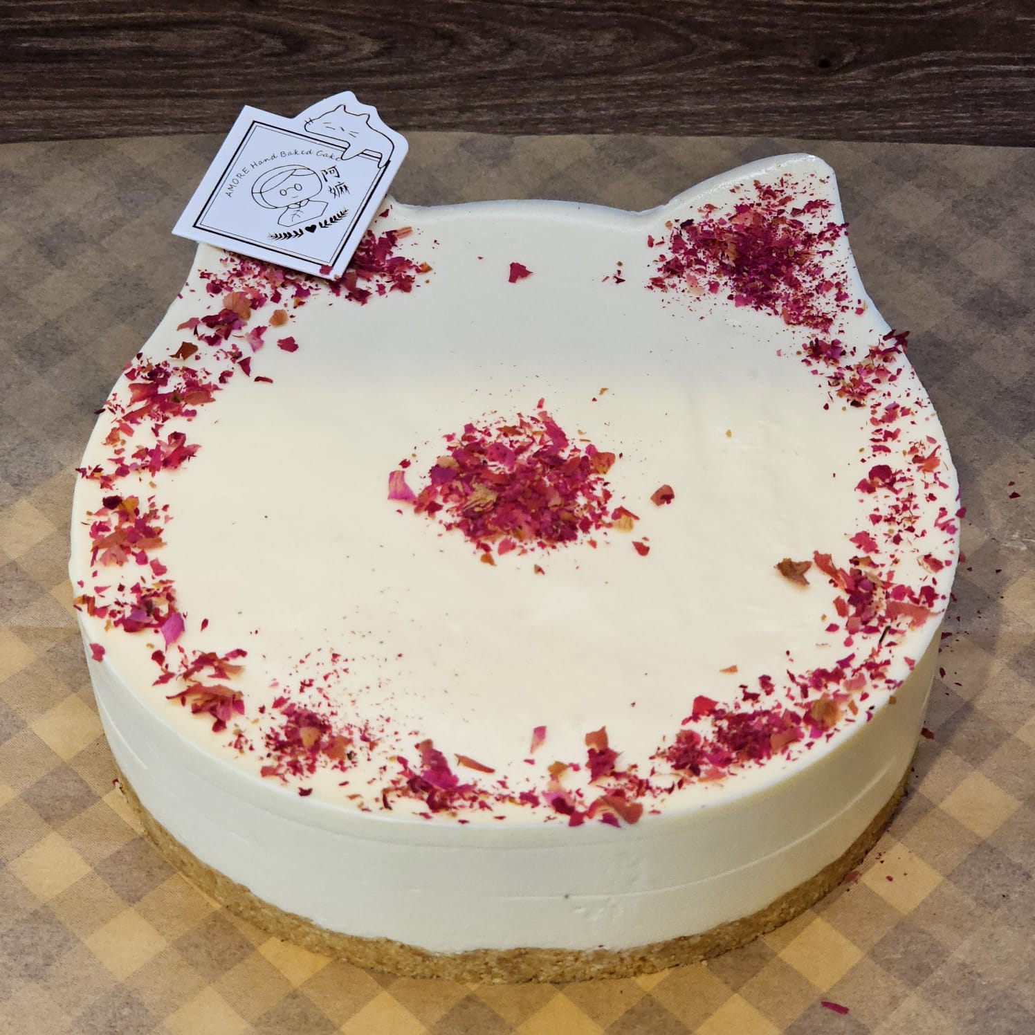 阿嫲｜檸檬玫瑰貓貓 慕斯蛋糕｜法國頂級乳酪