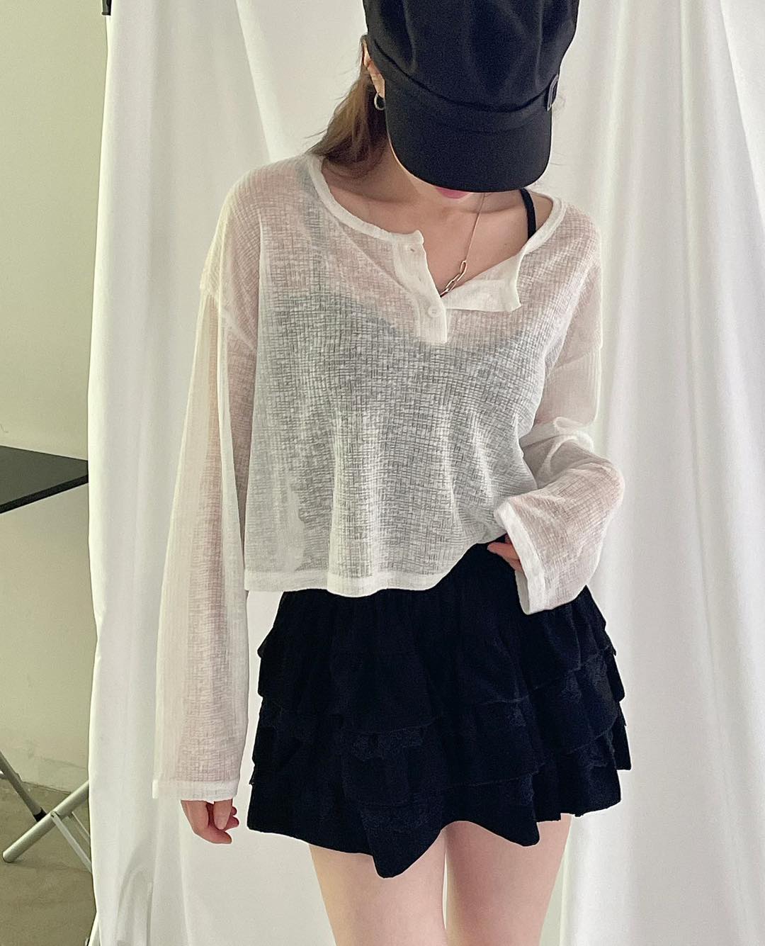 鬆身薄短cut Top