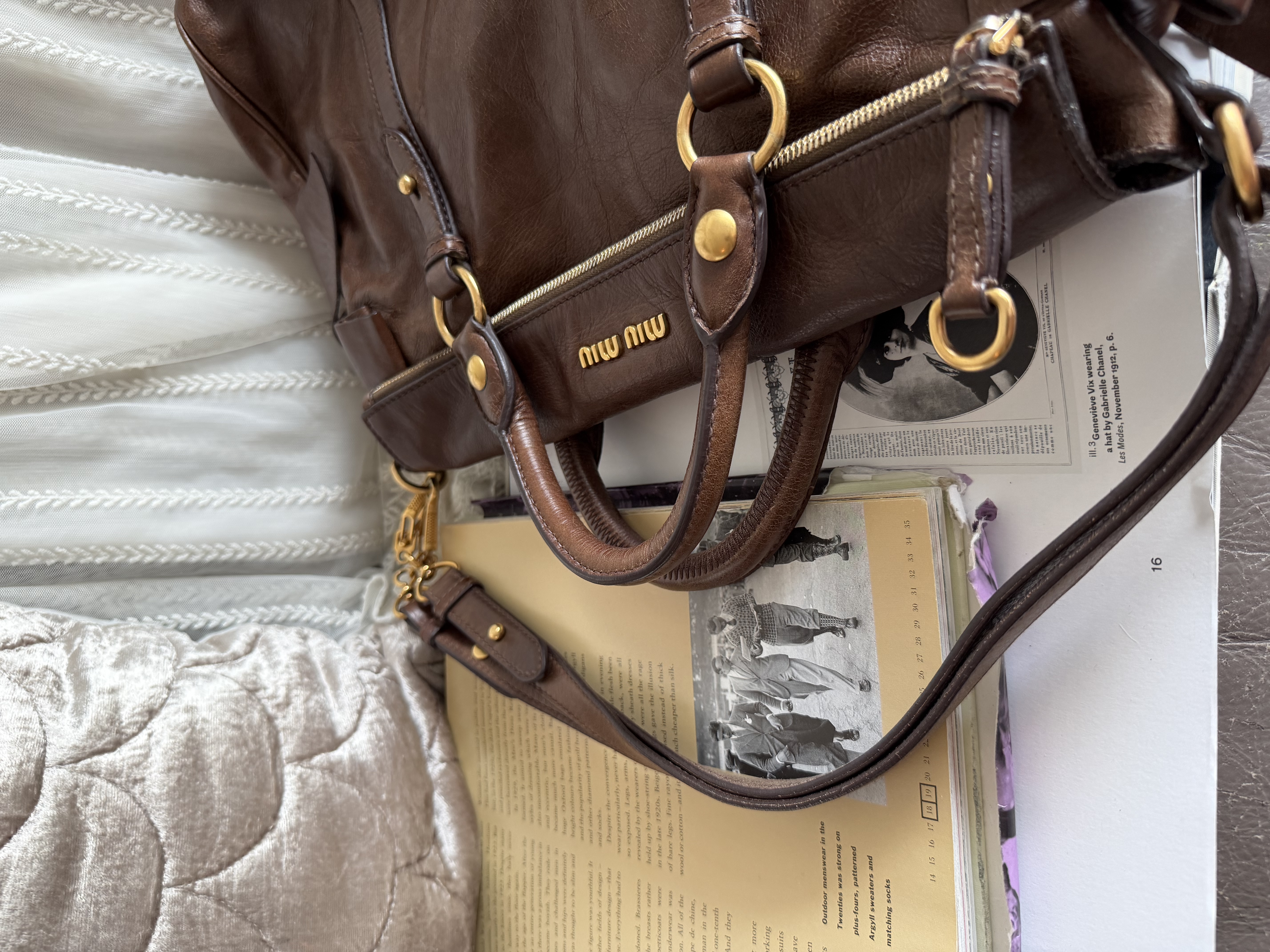 Miu miu vitello bag brown 
