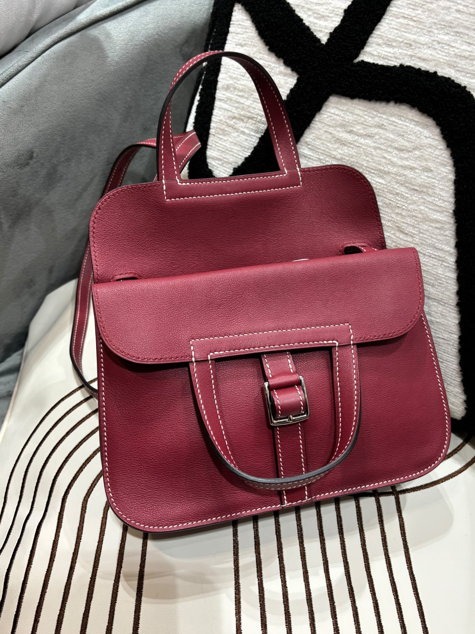 Hermes mini halzan  STAMP T 100%Authentic, 98%new ✅塵袋 