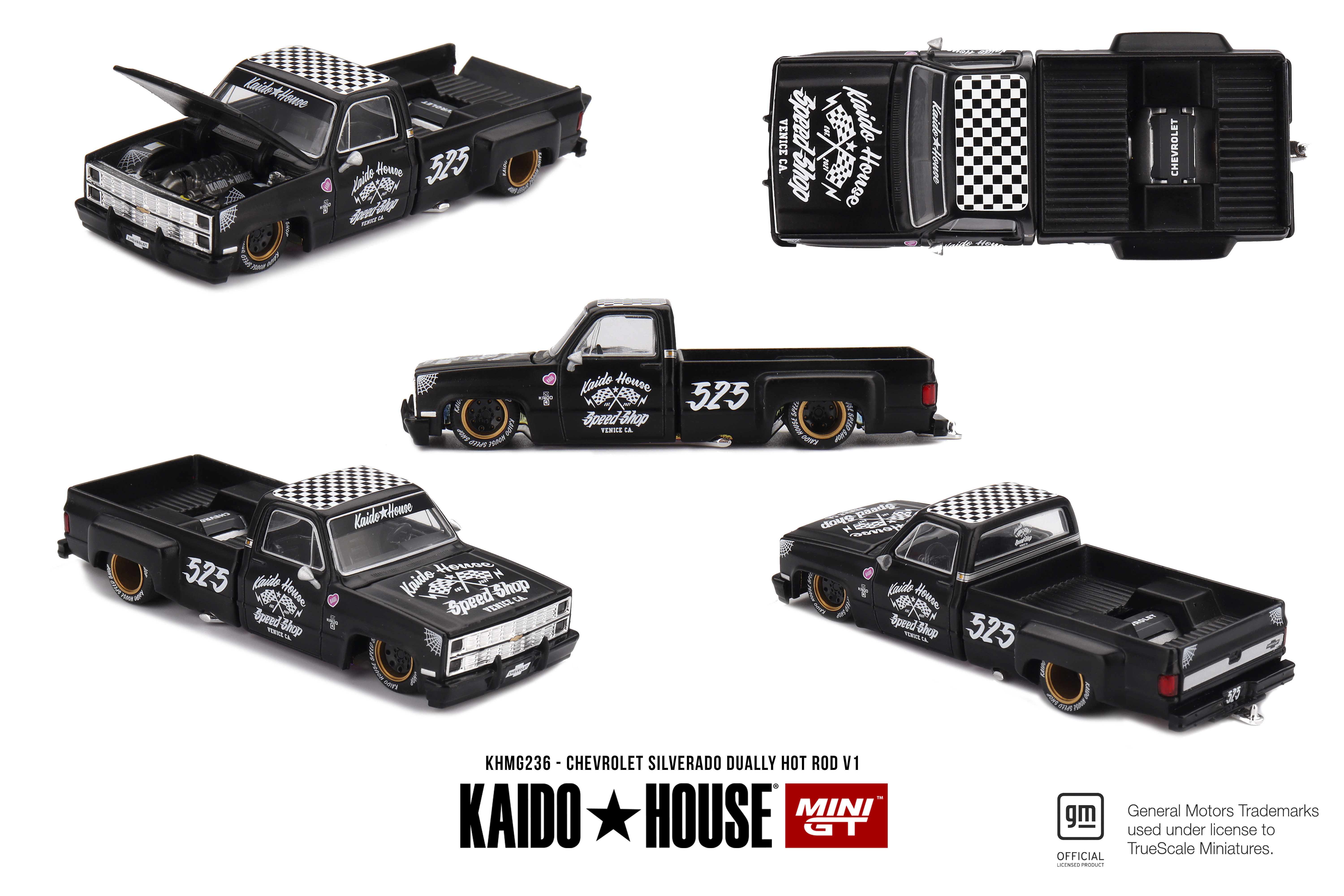 Kaido House 1/64 Chevrolet Silverado Dually Hot Rod V1 - KHMG236