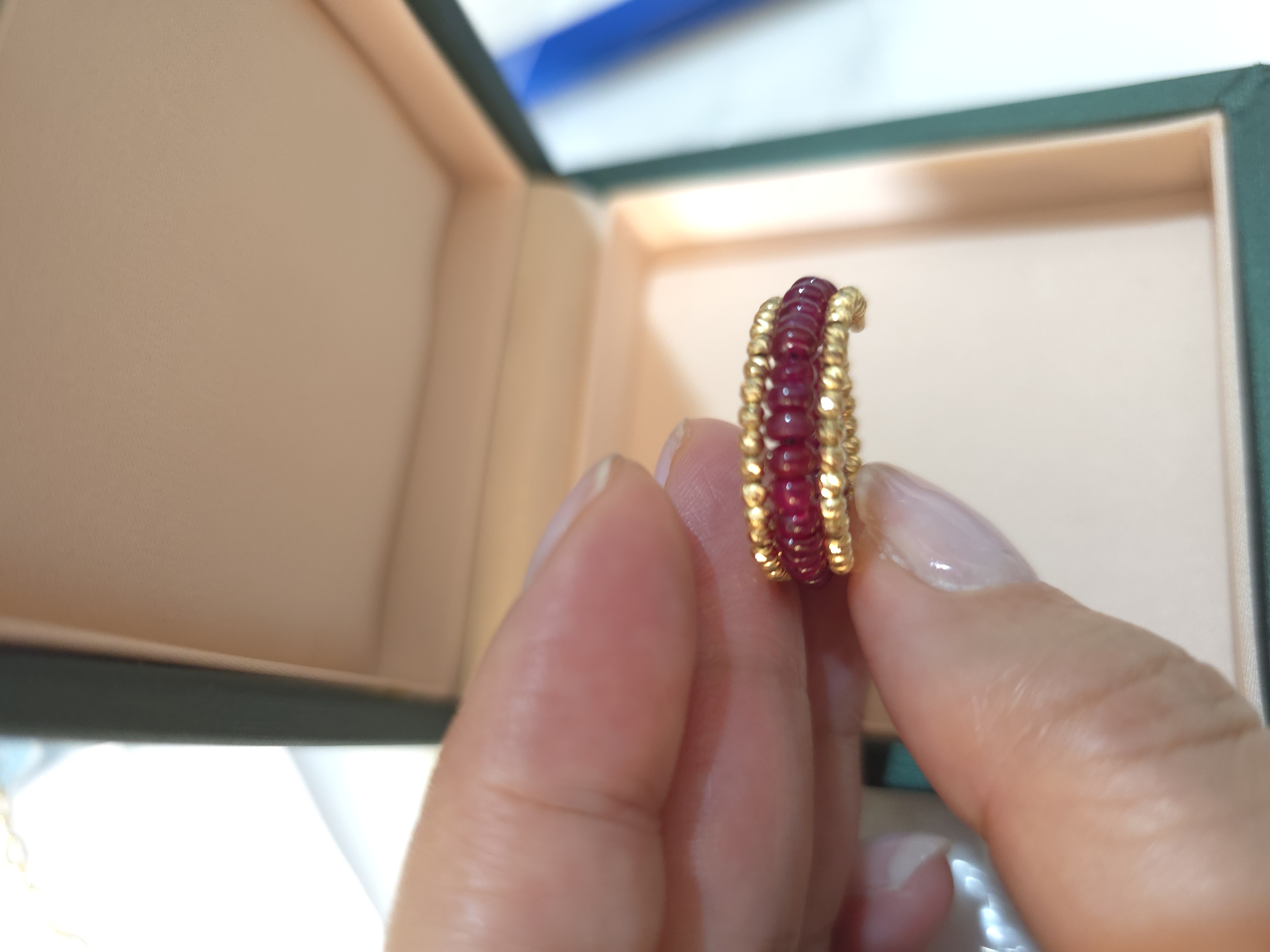 18K 紅寶石金戒指 W2.48