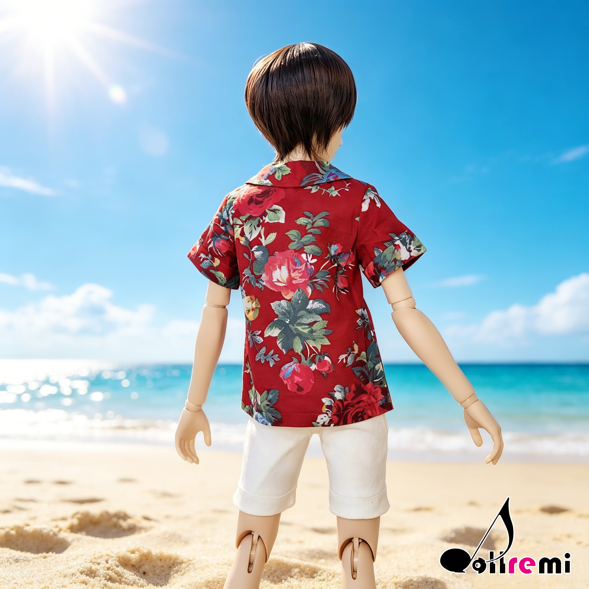 【dollremi】(DD0532A) 男裝花紋短袖襯衫 Men's Floral Short Sleeve Shirt
