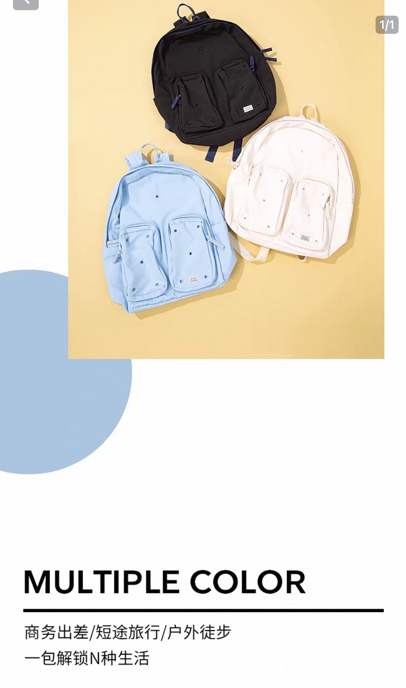 Hole Backpack bag