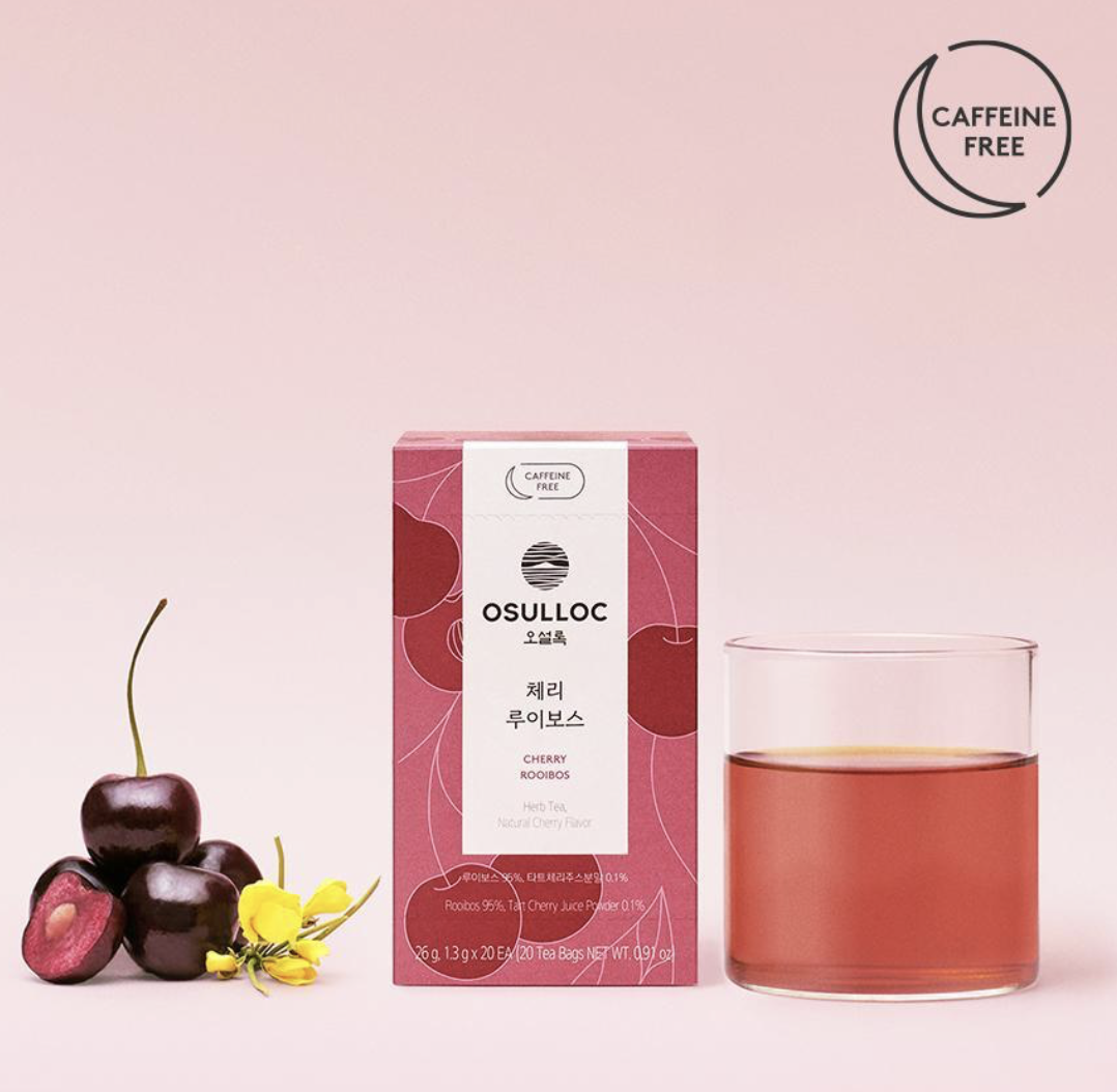韓國濟州 Osulloc 無咖啡因草本茶系列｜薄荷茶 / 洋甘菊薰衣草茶 / 櫻桃博士茶 / 蜜桃洋甘菊茶