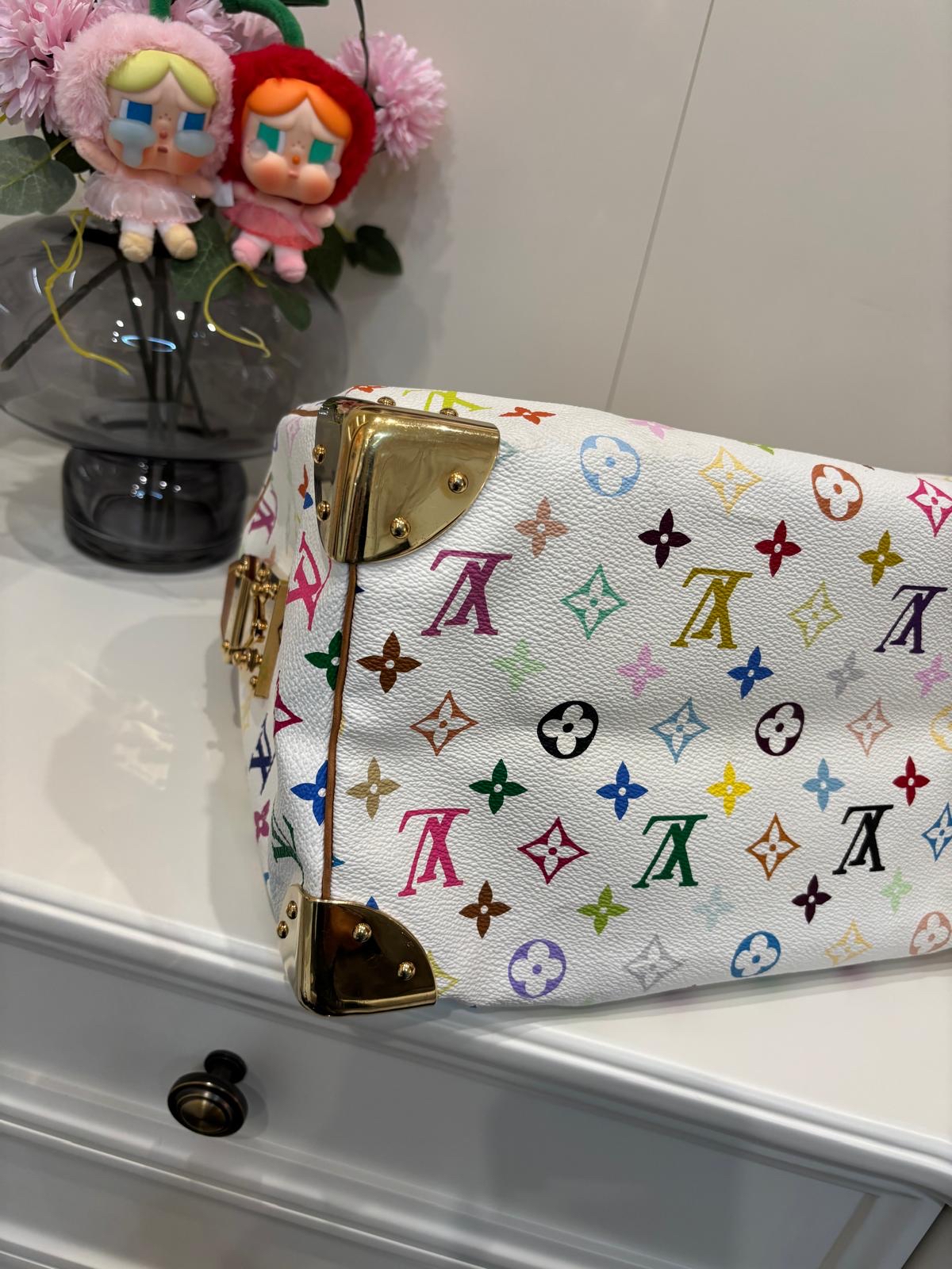 Lv speedy 30 限量版村上隆 100%Authentic ,88%new ✅dust bag