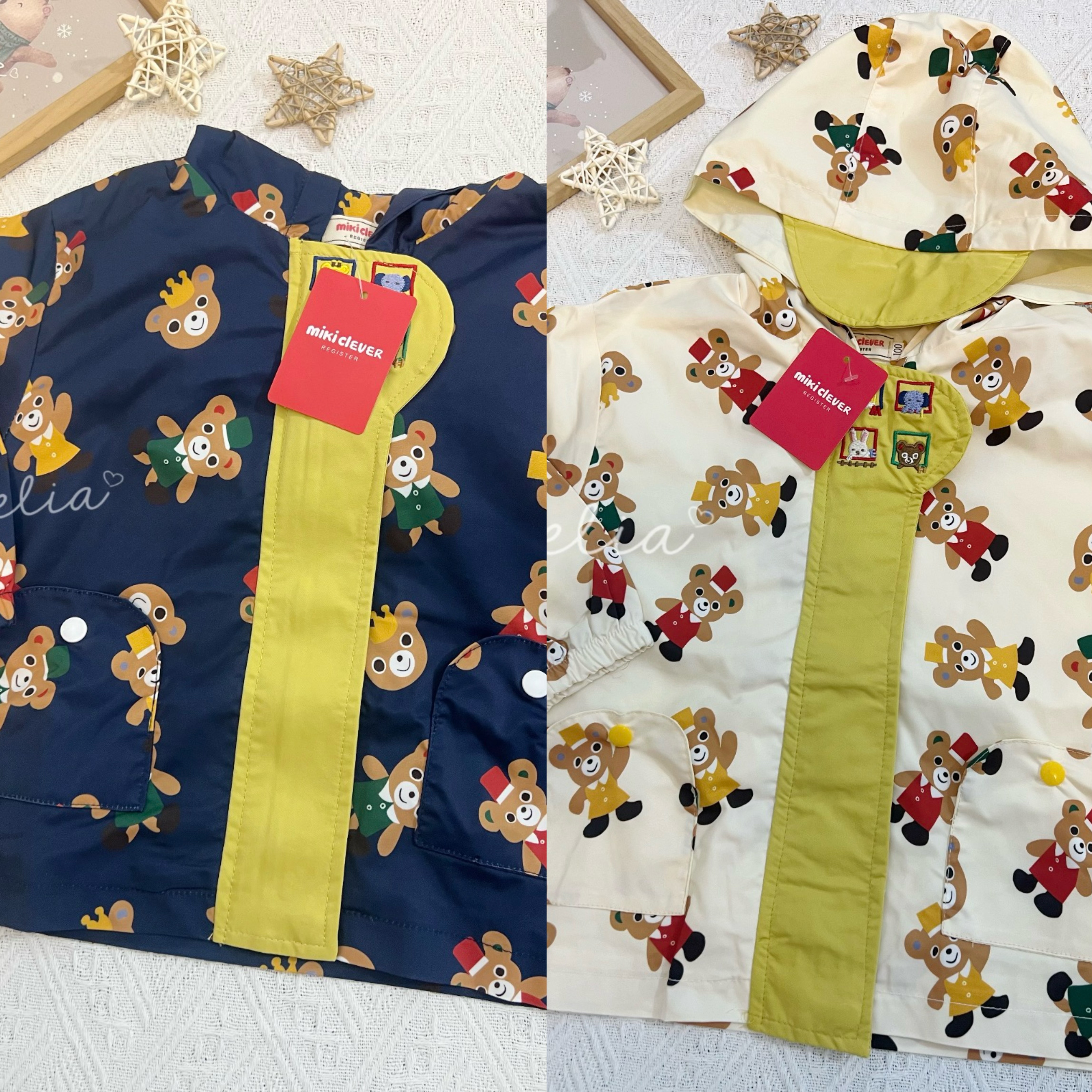 MikiHouse刺繡風褸外套（2色）