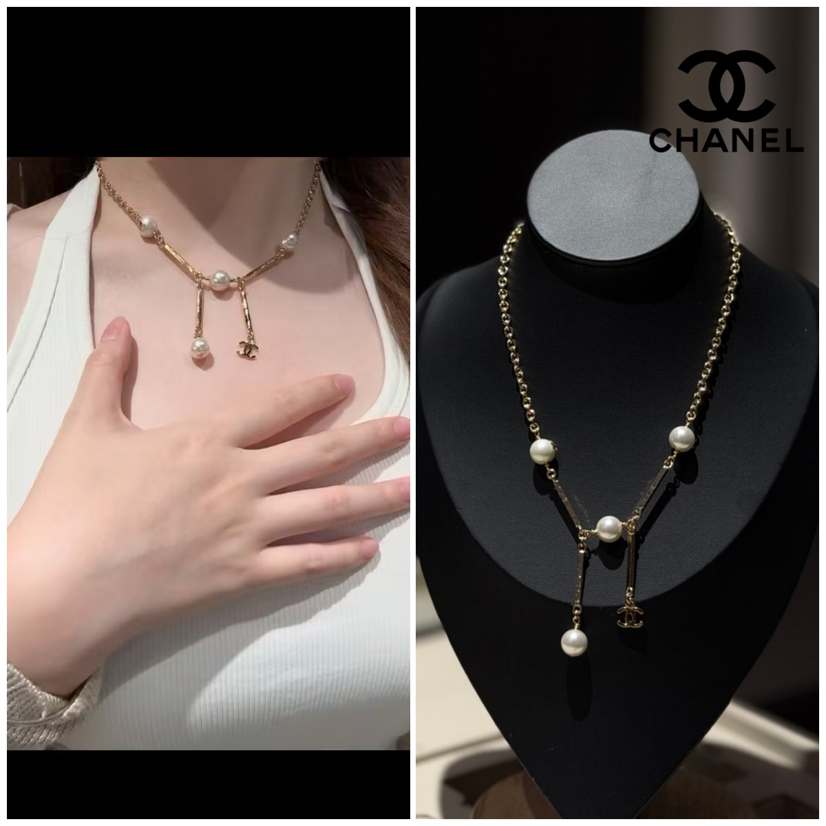 【原單】CHANEL Métiers d’art 2026 Necklace H式珍珠垂墜項鏈