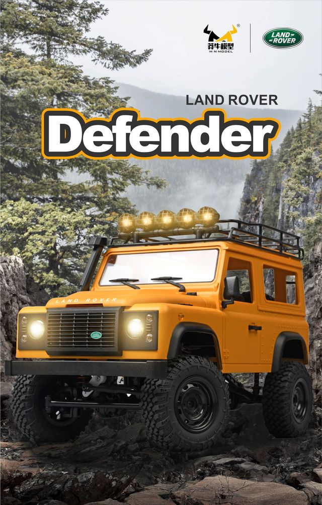 MN Model LAND ROVER D90 攀爬車｜1:12 路虎模型＋聯動燈＋四驅｜香港模型專門店