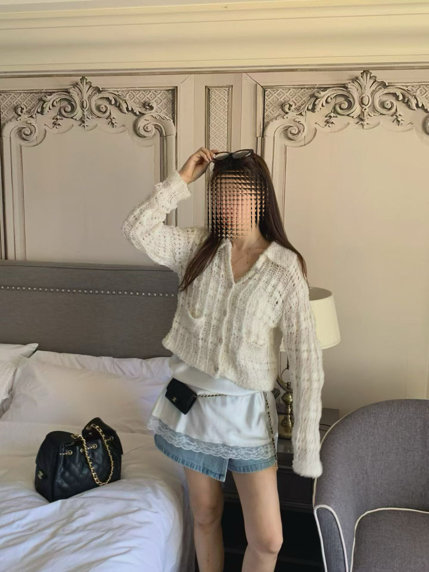 Lovely open-knitted cardi