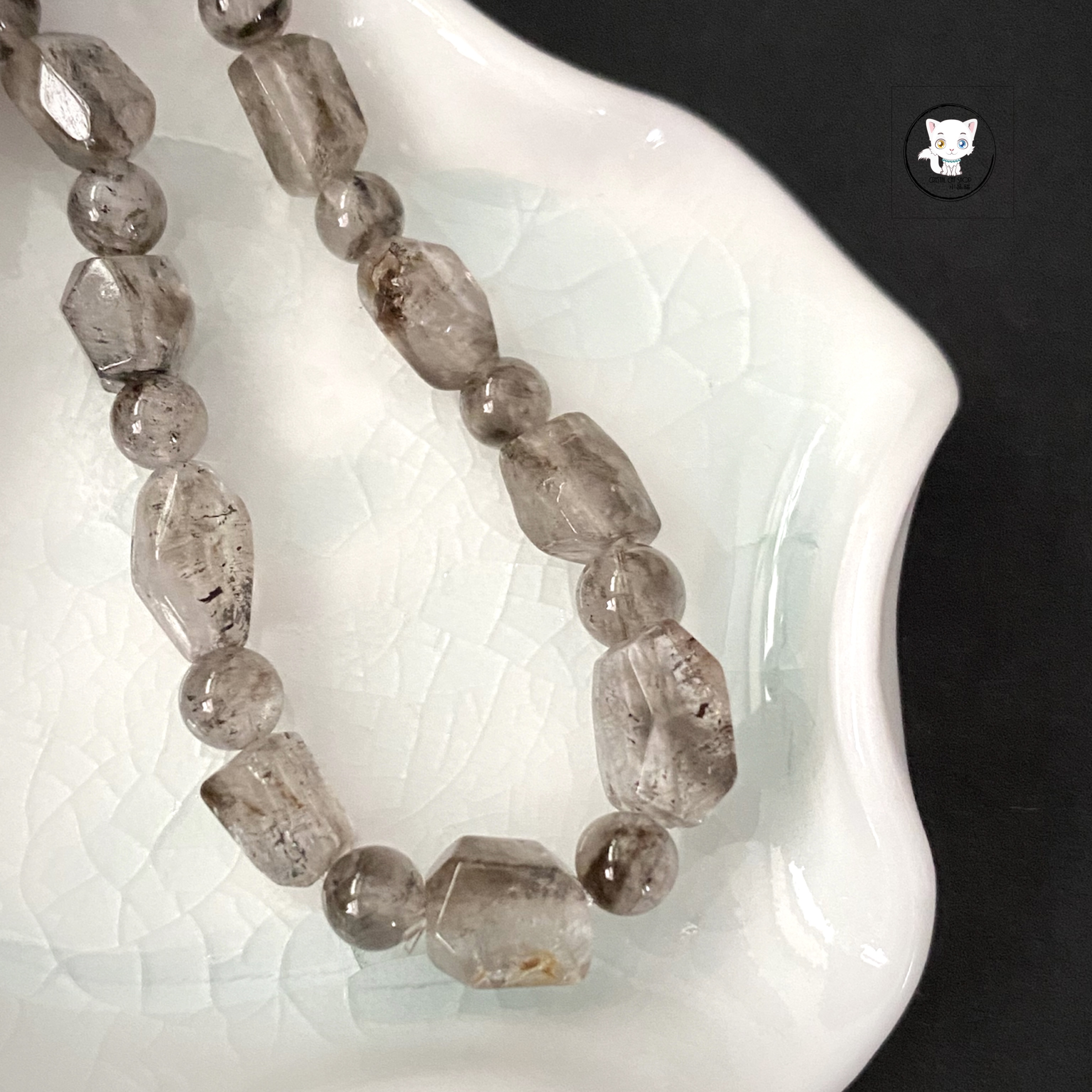 黑閃靈鑽隨形切面手鏈 7.5mm+