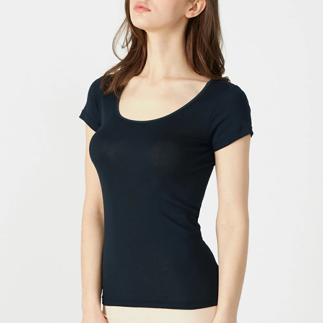 日本代購【 2026新色 日本直送 GUNZE COOLMAGIC 2分袖 防UV 打底 內衣 附吸汗腋墊 Short‑Sleeve Inner  with Sweat Pads MC6051 】