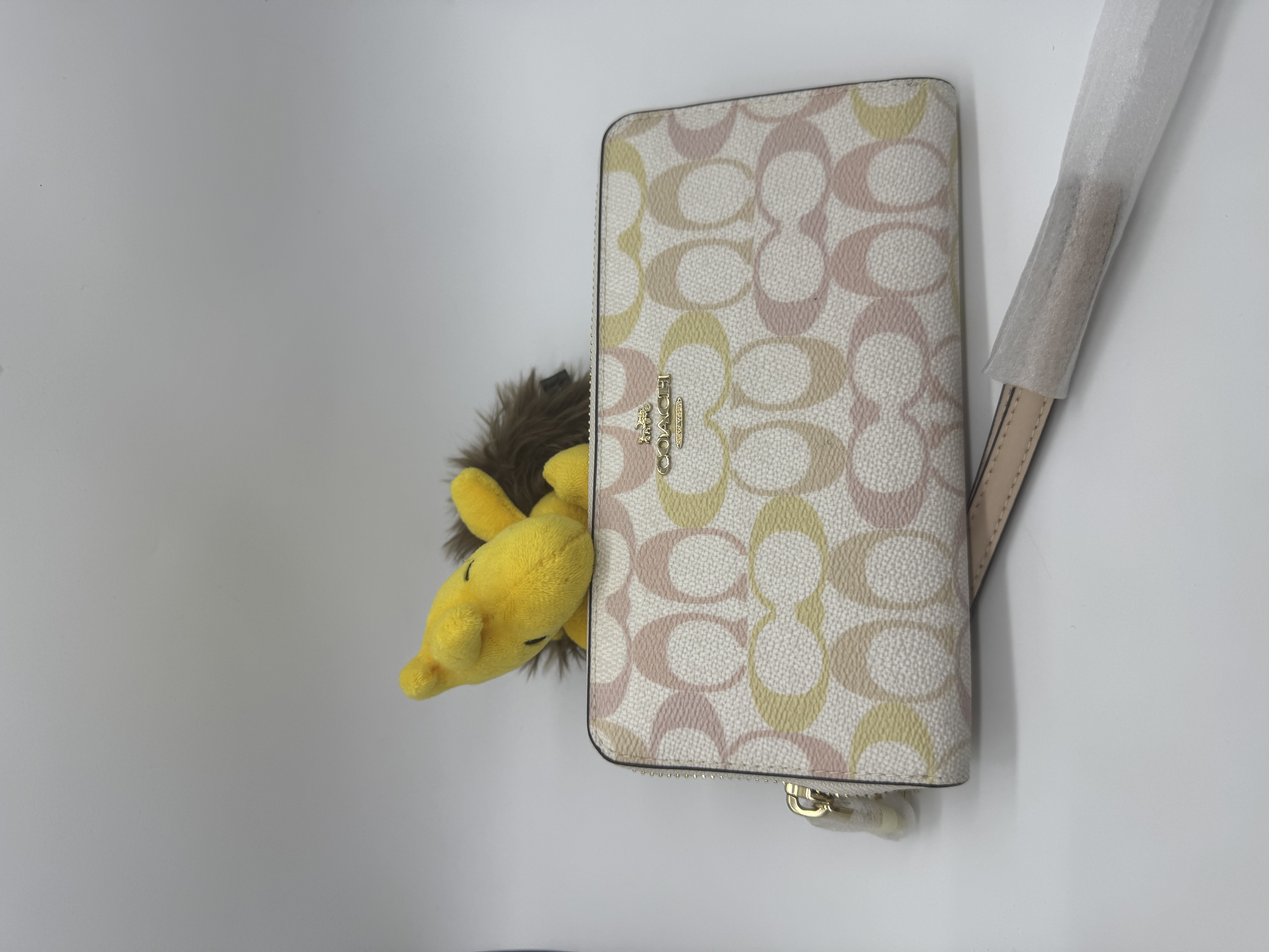 ✈️🇨🇦🇺🇸淡淡嘅彩色Signature C  pattern Coach Outlet 系列：長拉鍊Zip around 銀包💳現貨🌈