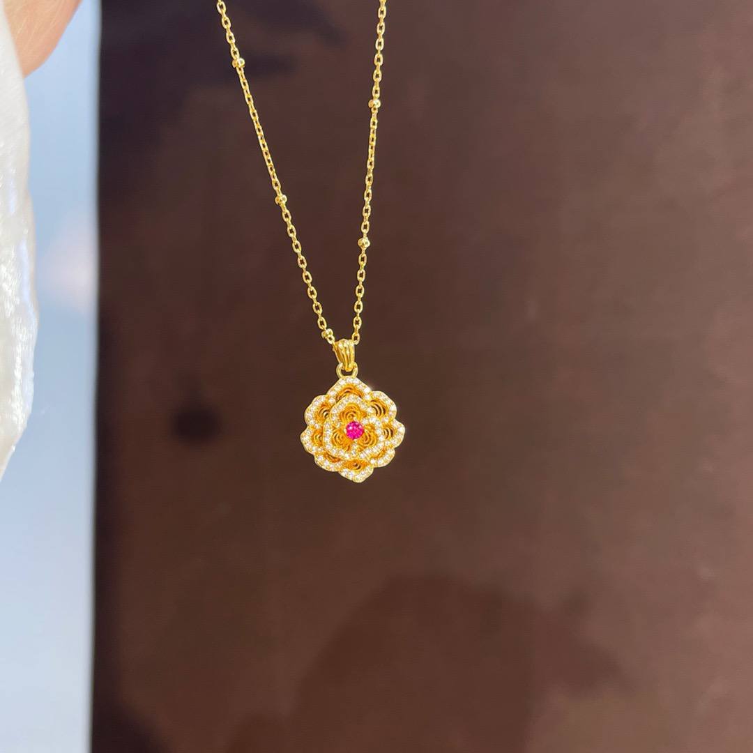 🆕气质花朵吊坠女款锁骨链 🇨🇳