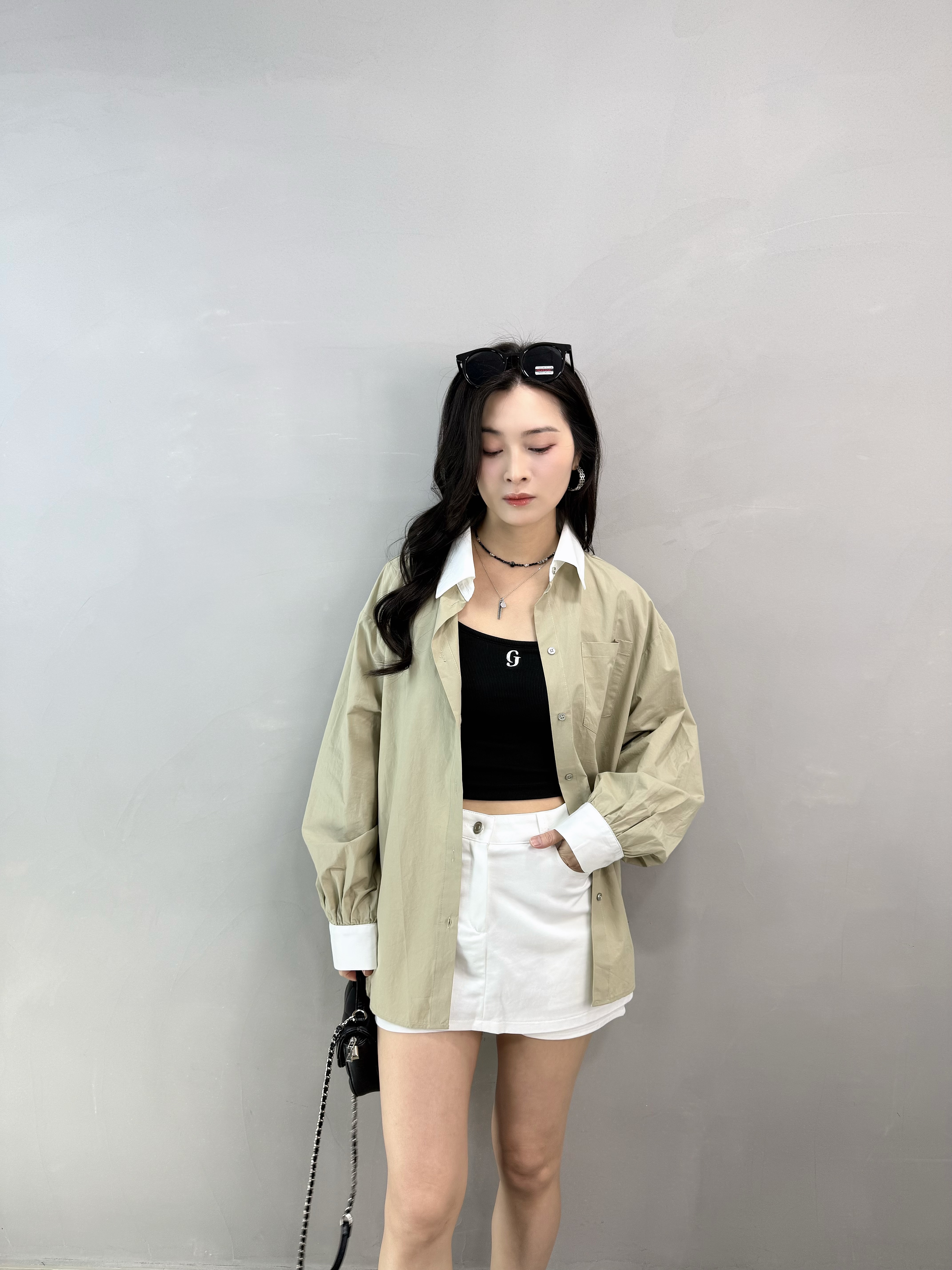 N73 CJ 暗紋吊帶Bra Top