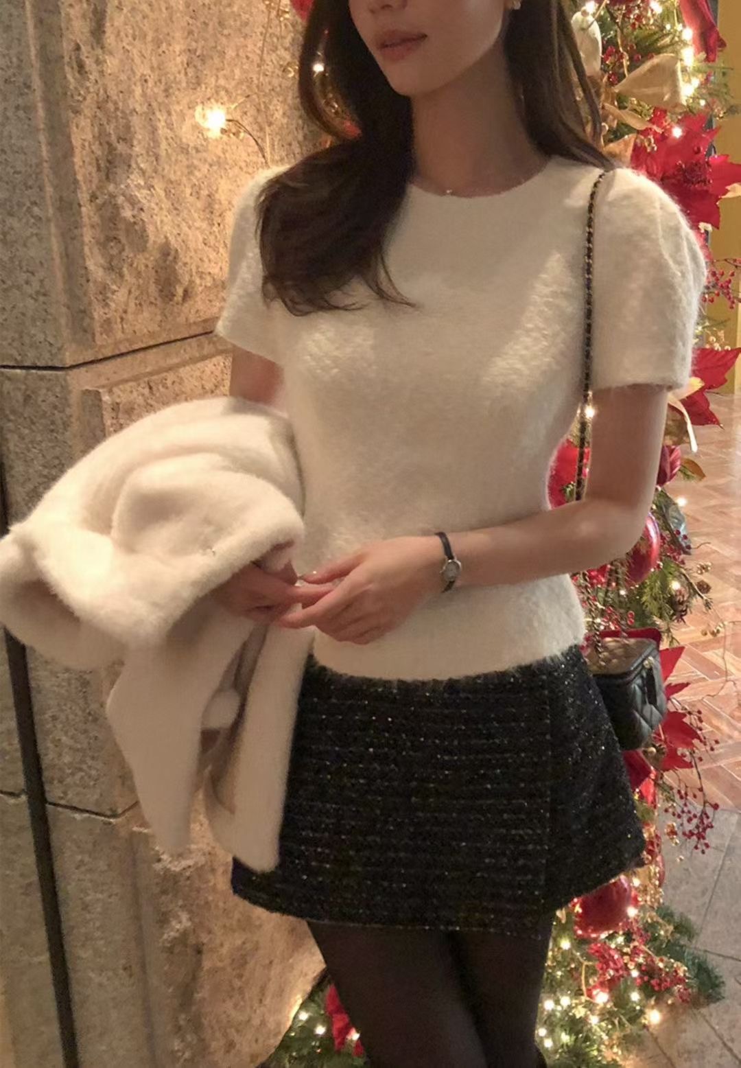 ✨💞Little bling Tweed Skort