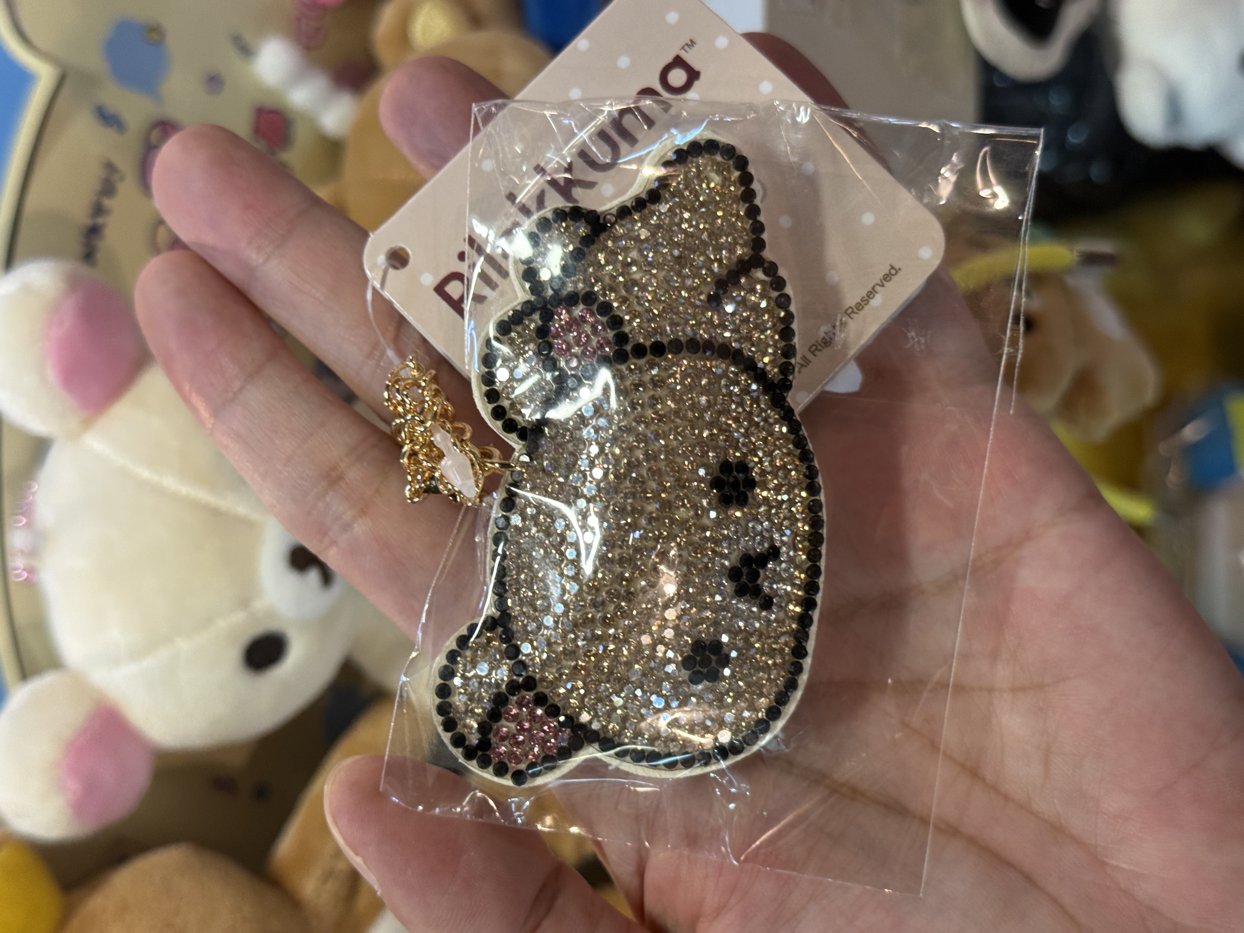 《現貨》全新Rilakkuma 閃石掛飾