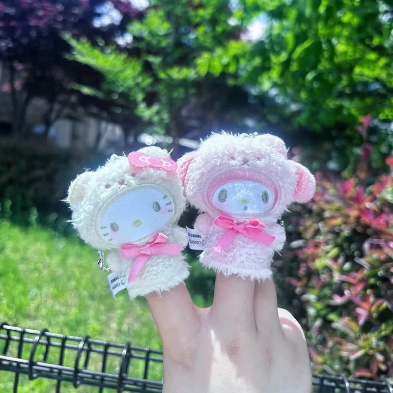 日本正版夢屋 Sanrio 指套掛件扭蛋set