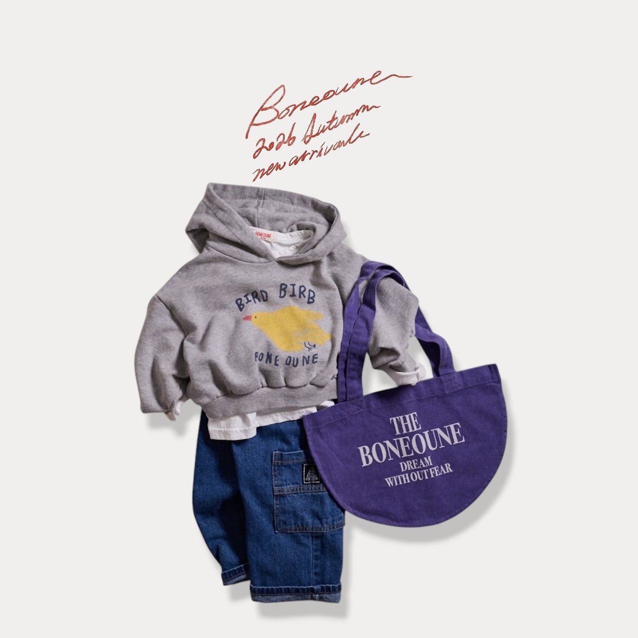 Boneoune | Bird Crop Hoodie
