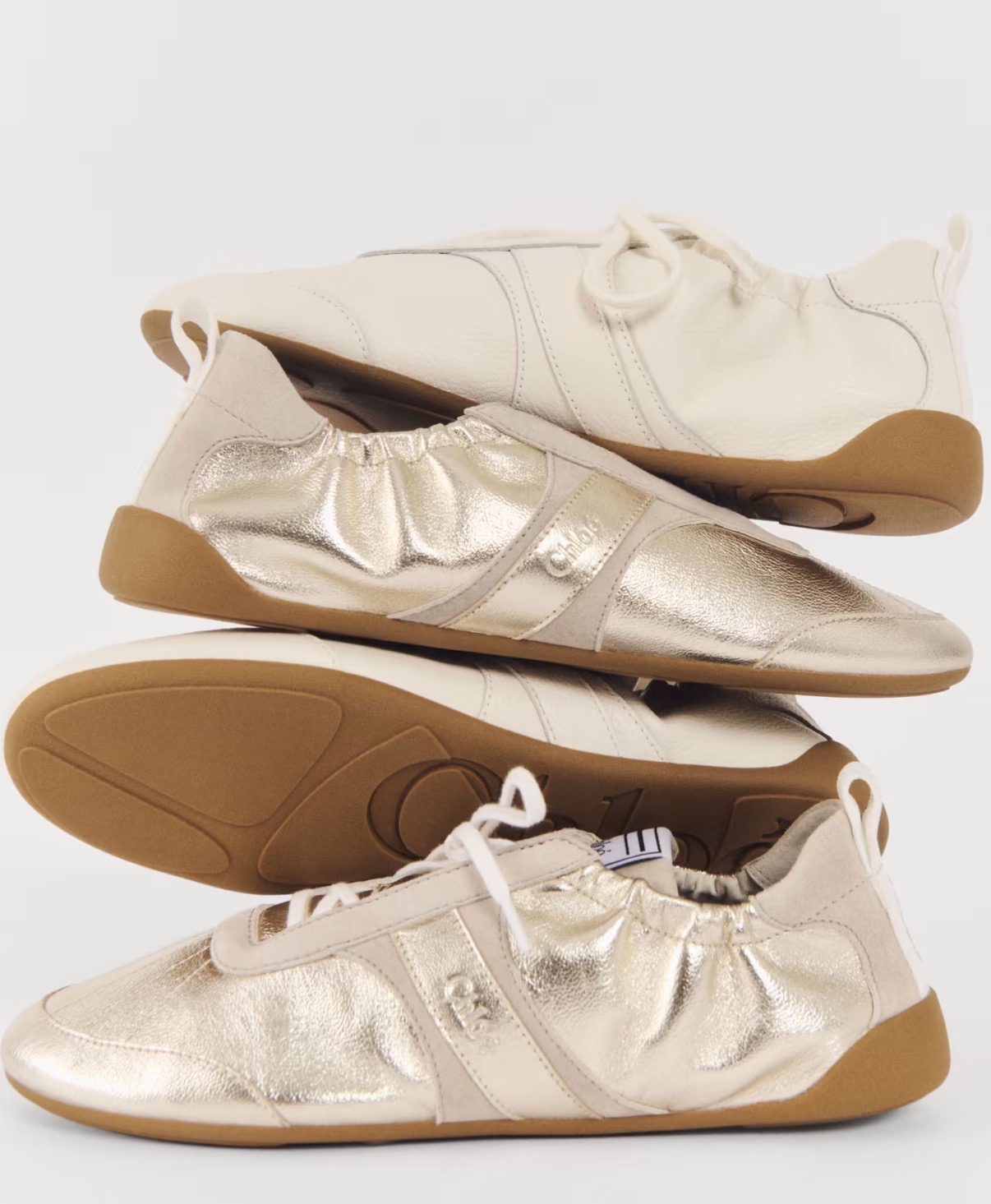 限時優惠✨Chloe kick sneaker  訂貨🍒🔖Size 35/36/37/38/39/40  近年最興既金屬色 !