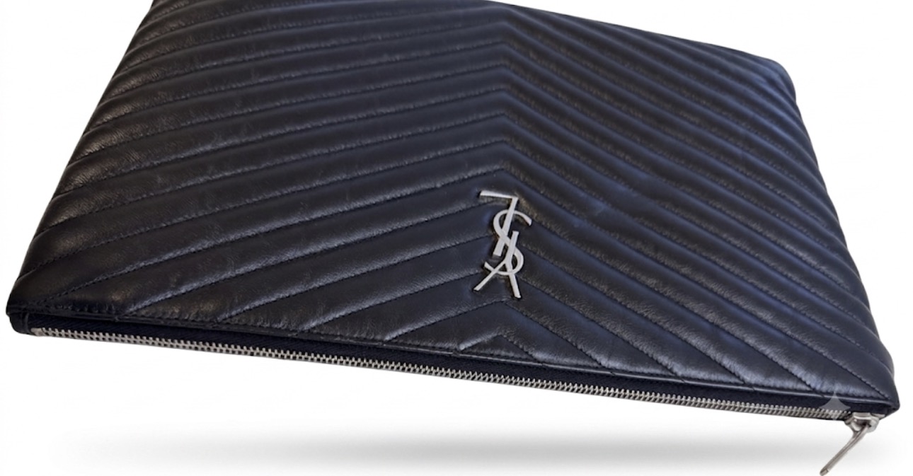Yves Saint Laurent Monogram Matelasse Pouch