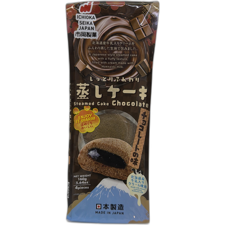 市岡製菓朱古力味蒸蛋糕