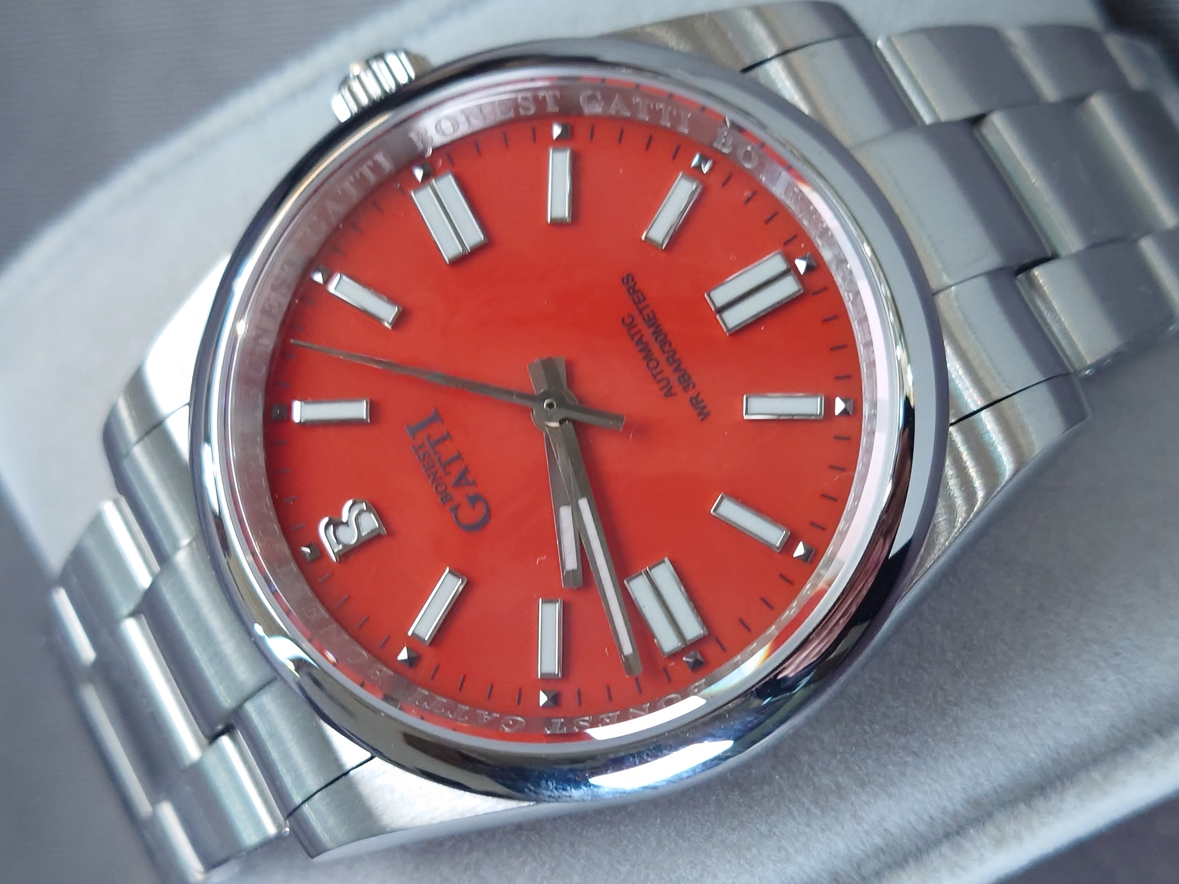 Bonest Gatti 隱藏錶面馬年特別版動錶 BG8015-S4 橙