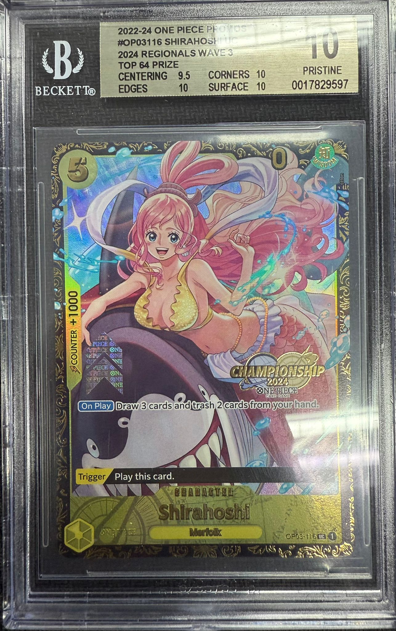 BGS Gold 10 Shirahoshi Regionals Top 64 Prize 