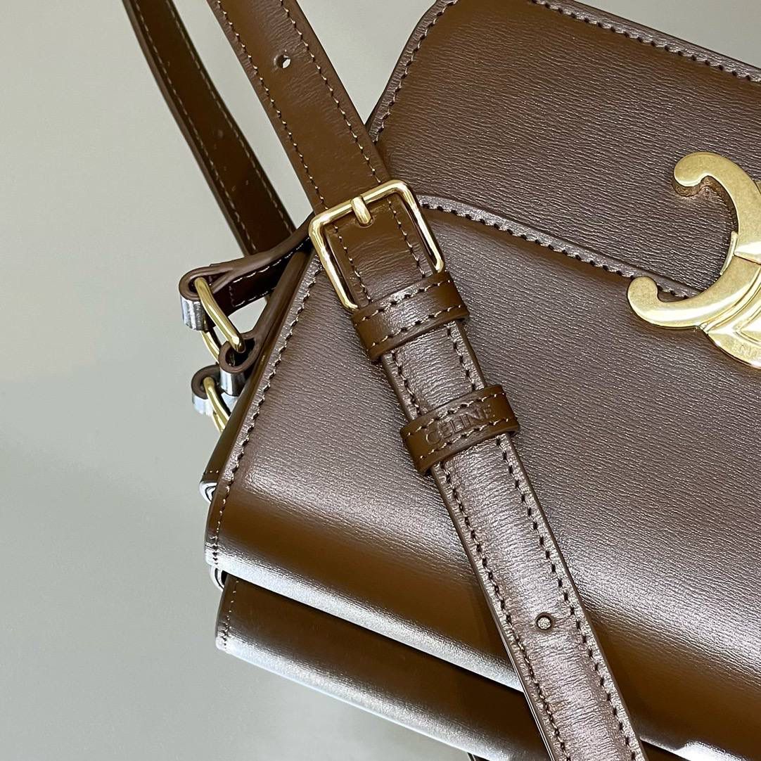 🔥大货实拍图 𝗖𝗘𝗟𝗜𝗡𝗘 ♥ 𝗧𝗘𝗘𝗡 𝗧𝗥𝗜𝗢𝗠𝗣𝗛𝗘 型号：188423 中号尺寸：22.5*16*7cm 小号尺寸：18.5*14*6cm