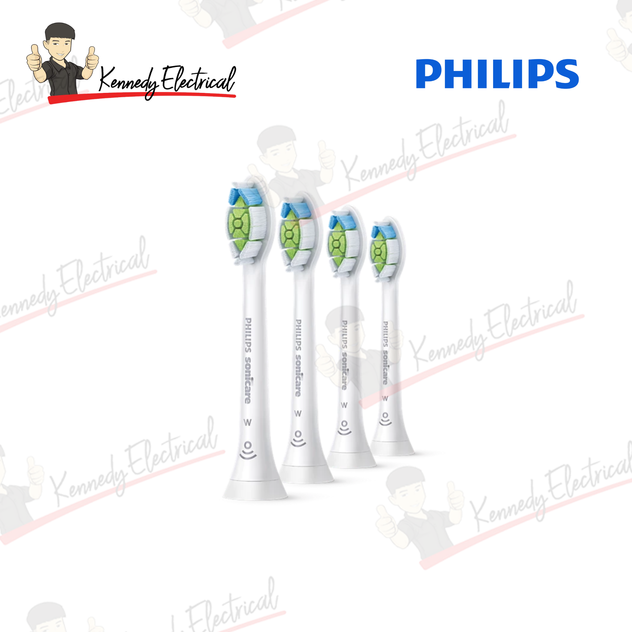 Philips Sonicare W DiamondClean Standard Toothbrush Heads White 4pcs (HX6064/67)